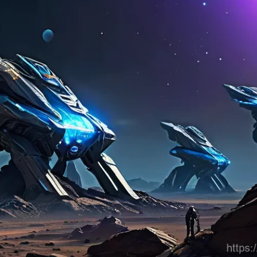 테란 워룸 연습 팁 - **Prompt 1: The Early Game Scout's Discovery**
    "A Terran SCV, illuminated by the harsh, futurist...