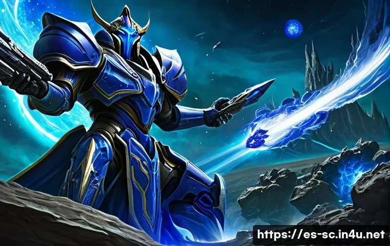 프로토스 아칸 조합법 - **Prompt 1: Archon Genesis on the Battlefield**
    "A dynamic, high-angle shot of a Starcraft 2 Pro...
