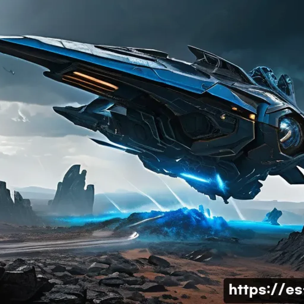 테란 클로킹 유닛 팁 - A detailed and dynamic battle scene featuring a cloaked Terran Banshee flying low over a futuristic,...