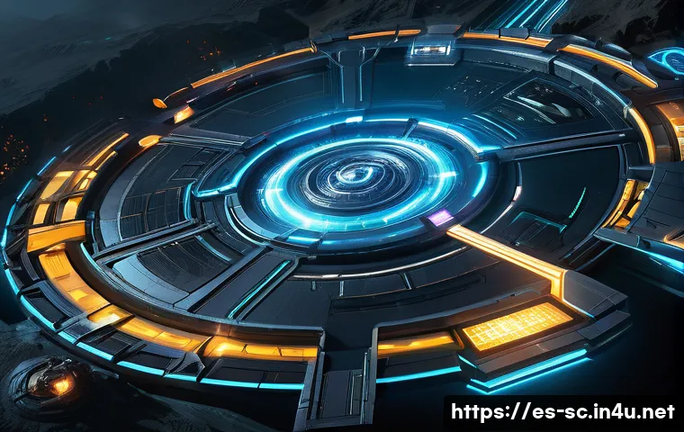 프로토스 중반 이후 공격 타이밍 - A futuristic Protoss battlefield map viewed from a strategic top-down perspective, highlighting key ...